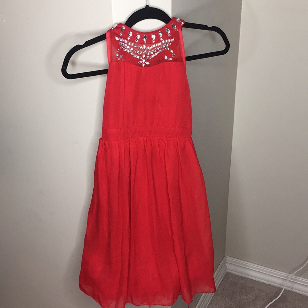 Girls red dress